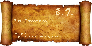 But Tavaszka névjegykártya